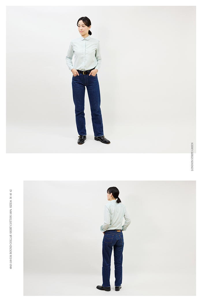 lwood studio ライトグリーン シャツ lwood studio ライトグリーン シャツ デザインカラーシャツ | 黄